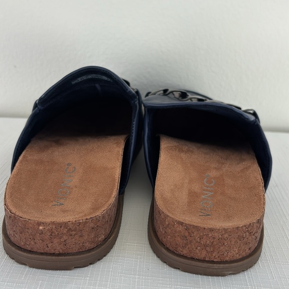 Vionic, Georgie-Round toe Navy Blue Flat Mules. Size 8.5 - Picture 4 of 12